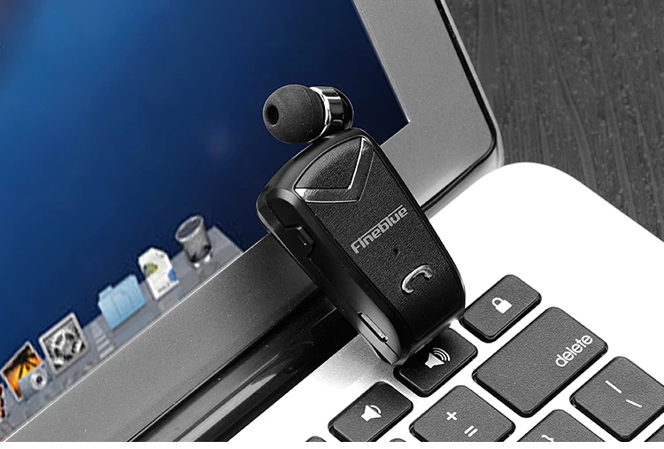 FINEBLUE F-V2 беспроводные наушники Bluetooth Handsfree наушники гарнитура звонки напоминают о цифрах носить пульт на прищепке для телефона с микрофоном