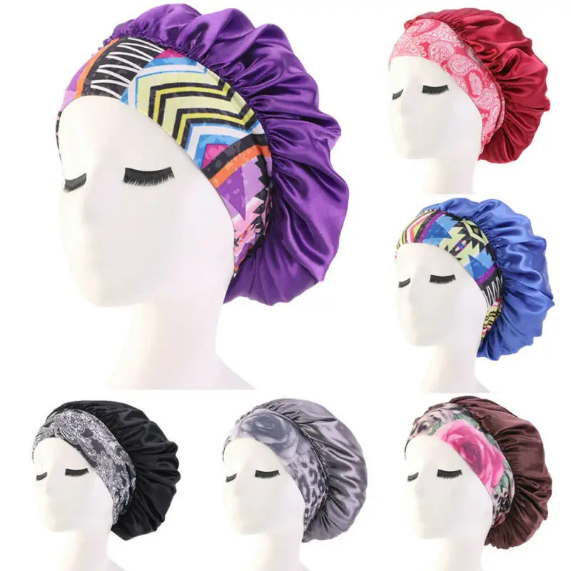 Шапочка для сна Женская атласная колпак | Аксессуары одежды