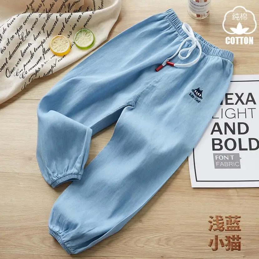 Брюки для маленьких мальчиков и девочек весенние хлопковые теплые джинсы