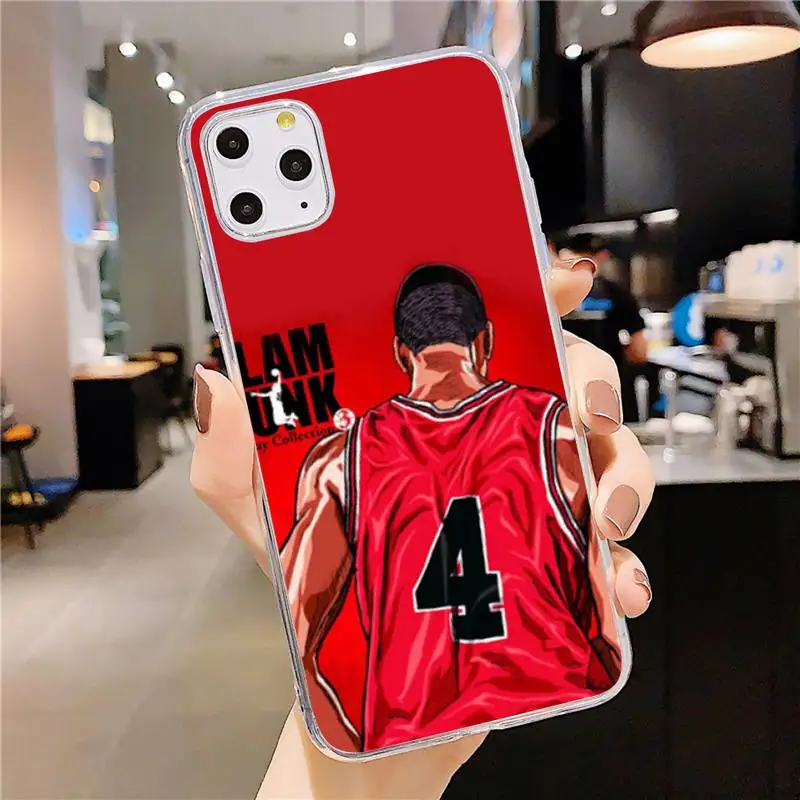 

Slam dunk anime manga Phone Case Transparent soft For iphone 5 5s 5c se 6 6s 7 8 11 12 plus mini x xs xr pro max