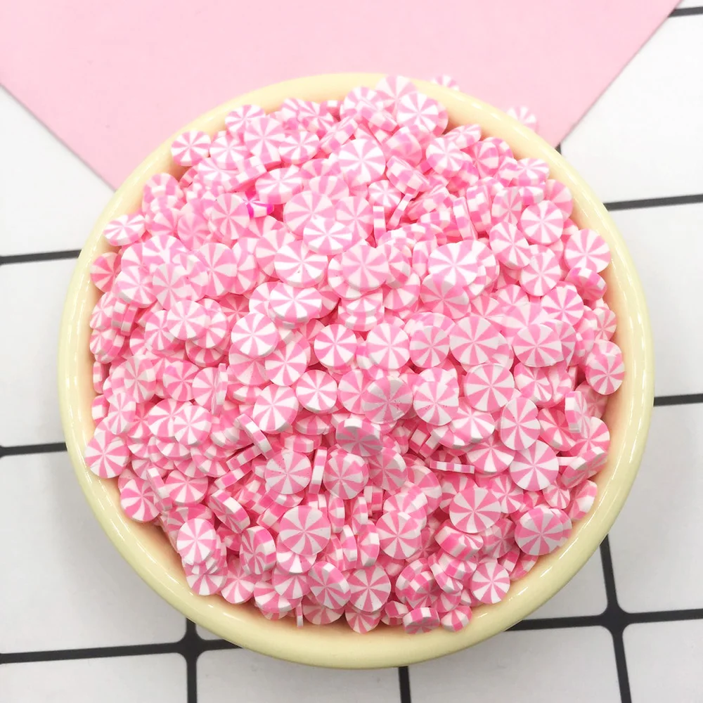 Полимерная Горячая глина для слайма 50 г/лот круглые конфеты искусственный торт