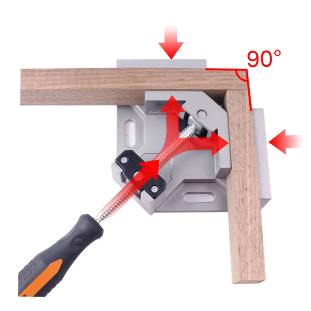 Одинарная Ручка 90 градусов Алюминиевый сплав правый угловой зажим
