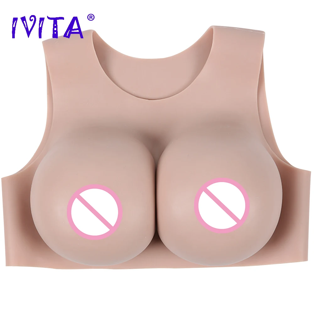 Искусственная силиконовая грудь IVITA форма огромной поддельной груди G Cup Crossdressing