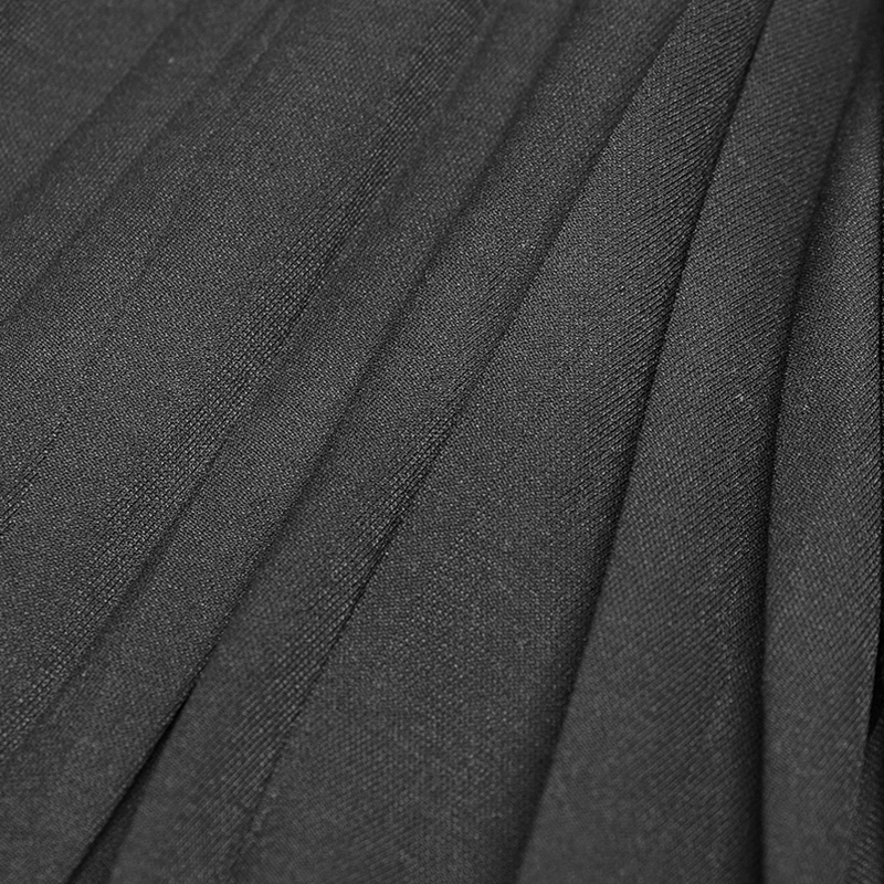 Женское платье в стиле панк черное модное неэластичное из шифона на