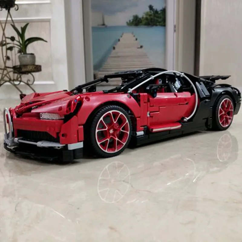 Новый 4031PCS Technic Super Model красно-синий спортивный автомобиль подходит для lepining