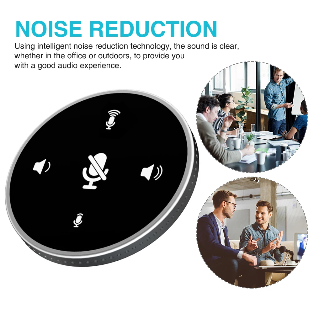 

Noise Cancelling Interview Home Desktop Call For Computer Office Omni Directional With Mute Button USB Conference Microphone