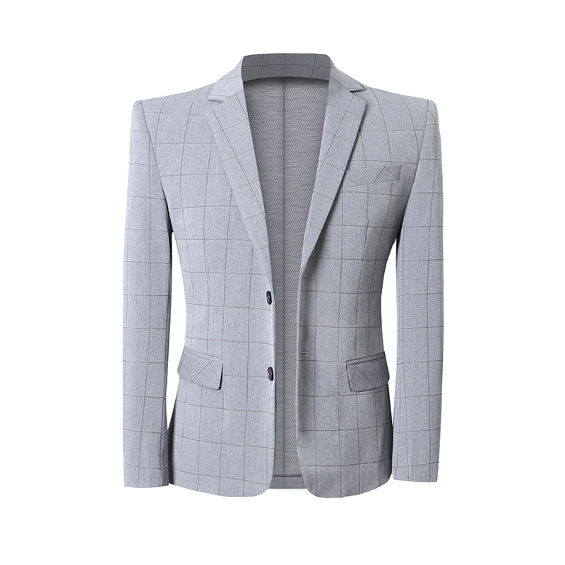 British Style Men Blazer Plus Size Slim Fit Mens Blazer Jacket Casual Business Formal Wear Party/Prom Tuxedo Suit Jacket Men 5XL