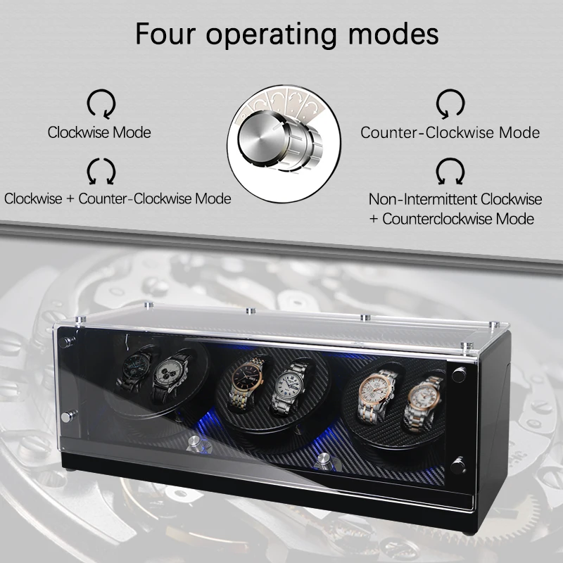 Автоматическая коробка для намотки часов деревянная |