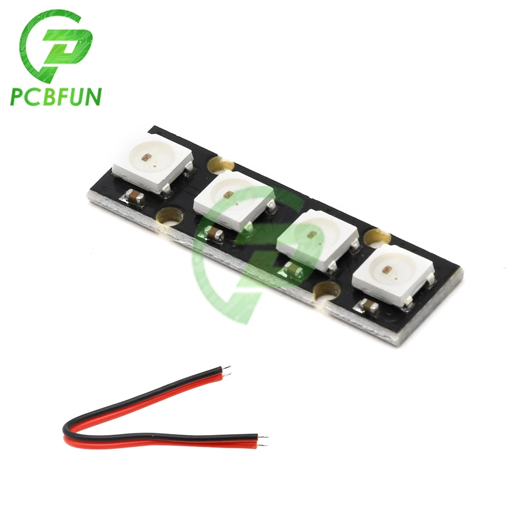 4-разрядная светодиодная плата WS2812B со встроенным полноцветным драйвером для F3