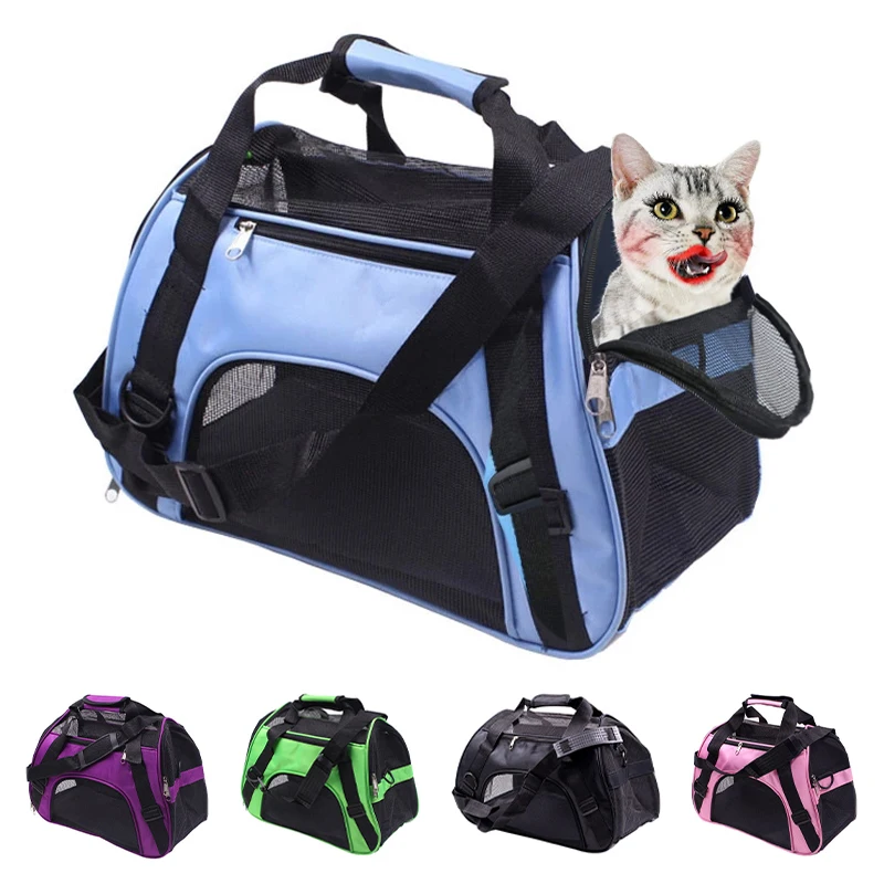 

Pet Cat Carrier Bag Breathable Cat Travel Outdoor Shoulder Bag Portable Kitten Puppy Carrying Handbag Pouch Pet Accessories