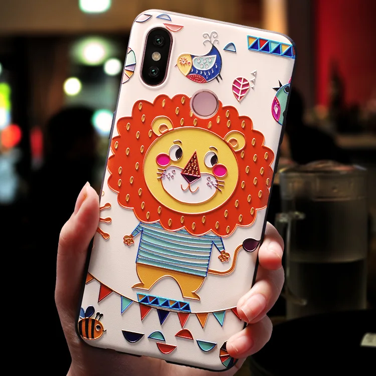 3D рельефный чехол для Xiaomi mi 9 SE 8 Lite Pro 6X A2 5X A1 5 6 чехол матовый Силиконовый мягкий чехол для Red mi Note 8 Pro 7 5 Plus Funda