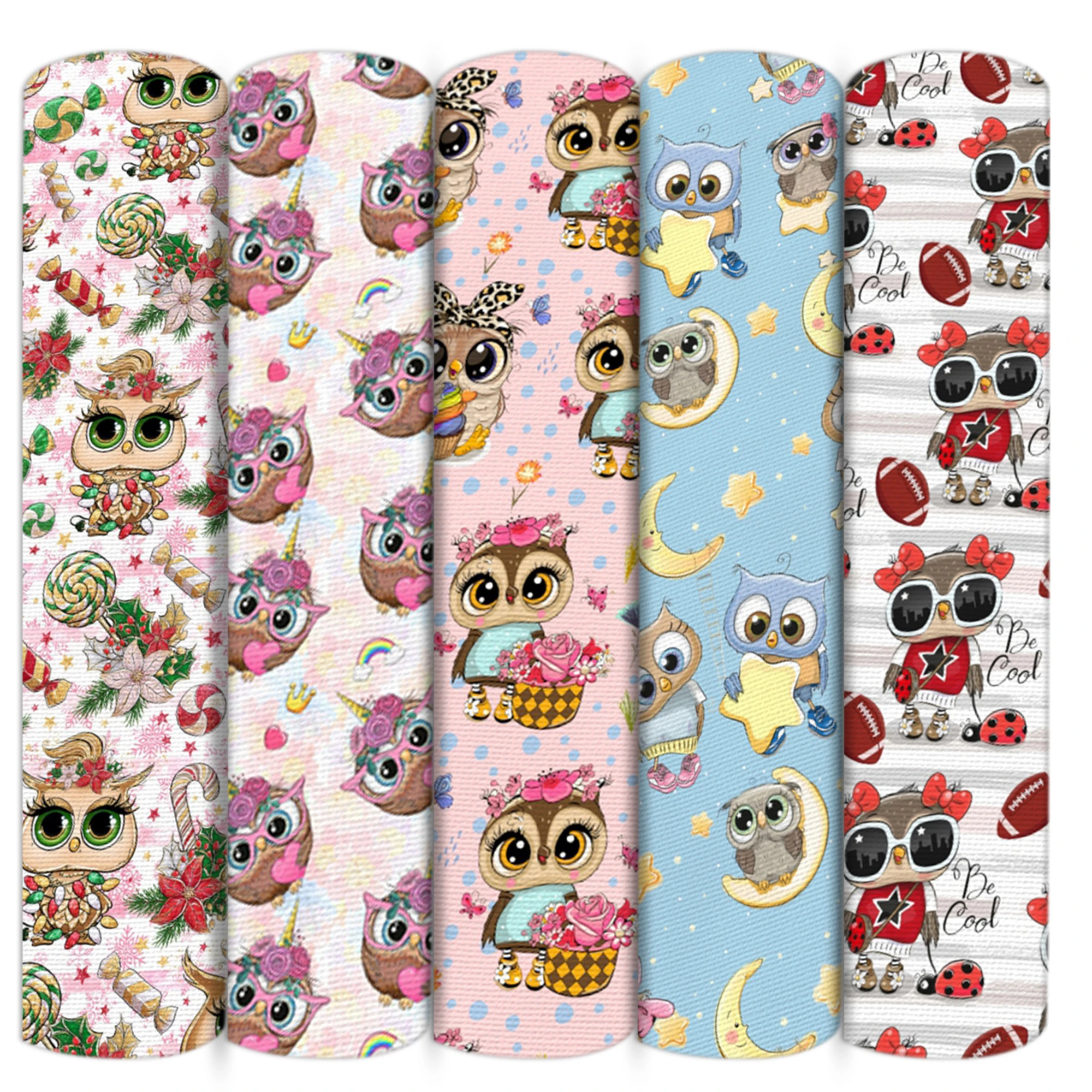 Cartoon Owl Ladybug polyester Cotton Material Tissue Sewing Quilting Fabrics Needlework DIY Handmade Cloth 1Yc15469 | Дом и сад