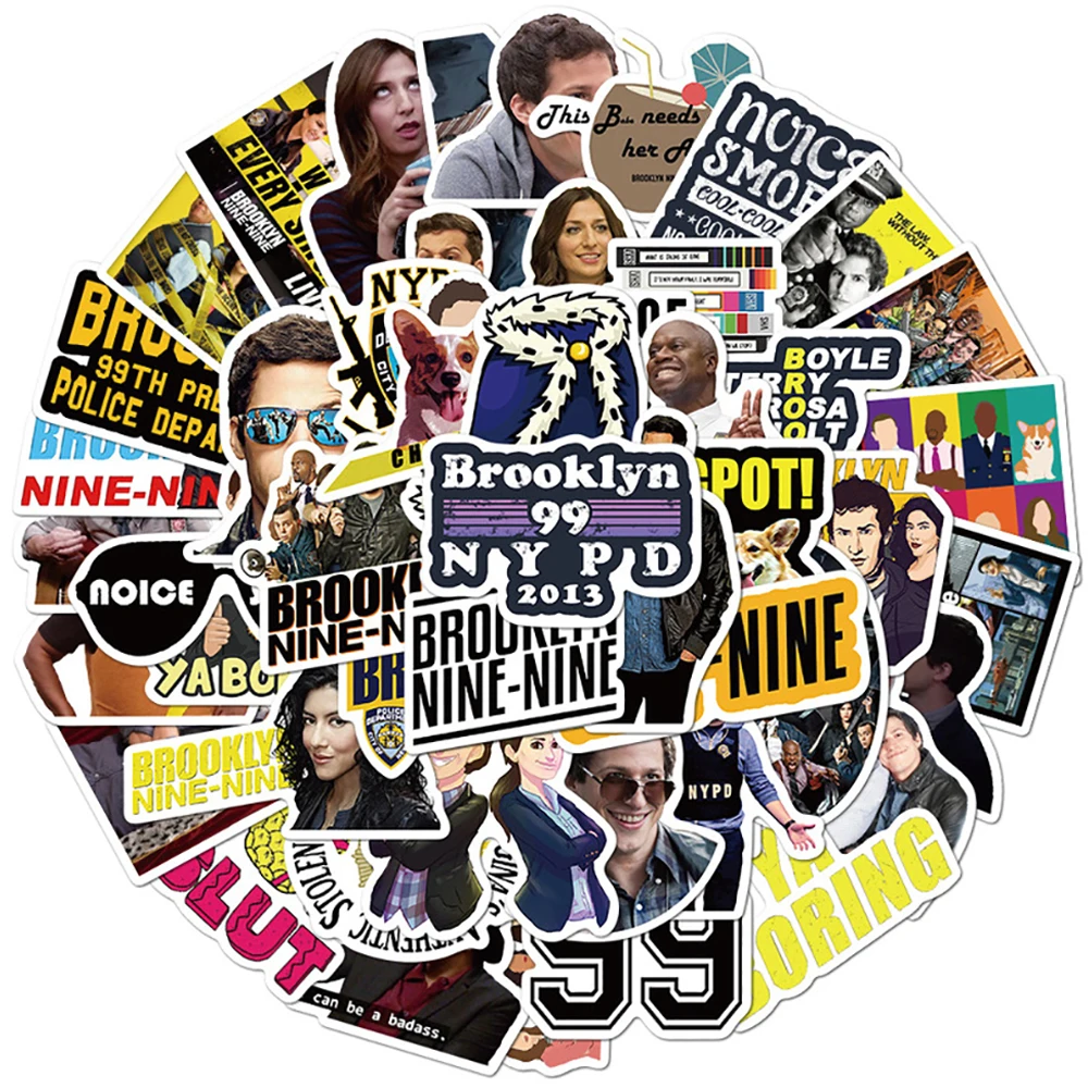 10/30/50 шт. наклейка для ТВ шоу Brooklyn Nine s скейтборд гитара Чемодан морозильник
