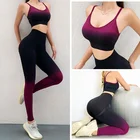Женский спортивный костюм, комплект для йоги, женская одежда, костюм для фитнеса, тренажерного зала, одежда для бега, женская повседневная одежда, тонкие наряды