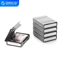 orico 5 bay 3 52 5 inch protective box storage case for m 2 hard drive sdd with waterproof function