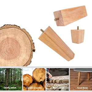 Ножки из массива Деревянные ножки дивана 60-150 мм квадратные прямые дуба с