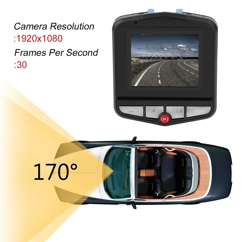 

Portable 2.4 inch LCD Car Camera DVR 720P Resolution Vehicle Video Recorder Dash Camera Driving Recorder Black