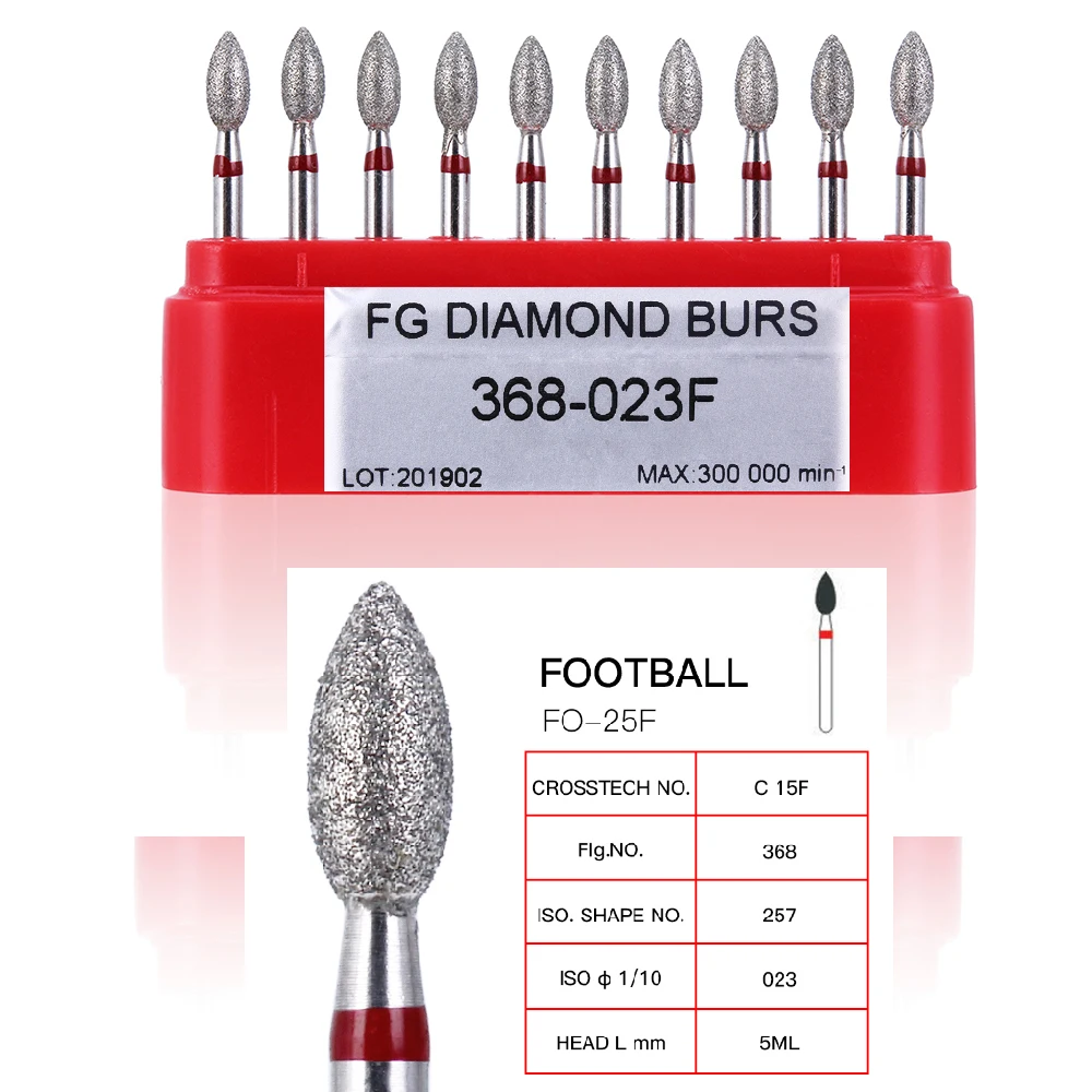 10 шт./коркор. высокоскоростные Стоматологические алмазные боры бриллиантовые