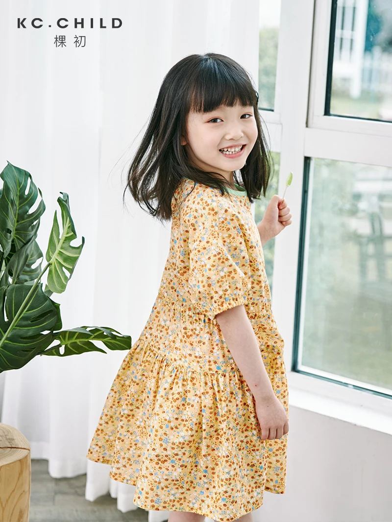 KC.Child коллекция 2020 года платье для девочки из хлопка в французском стиле с
