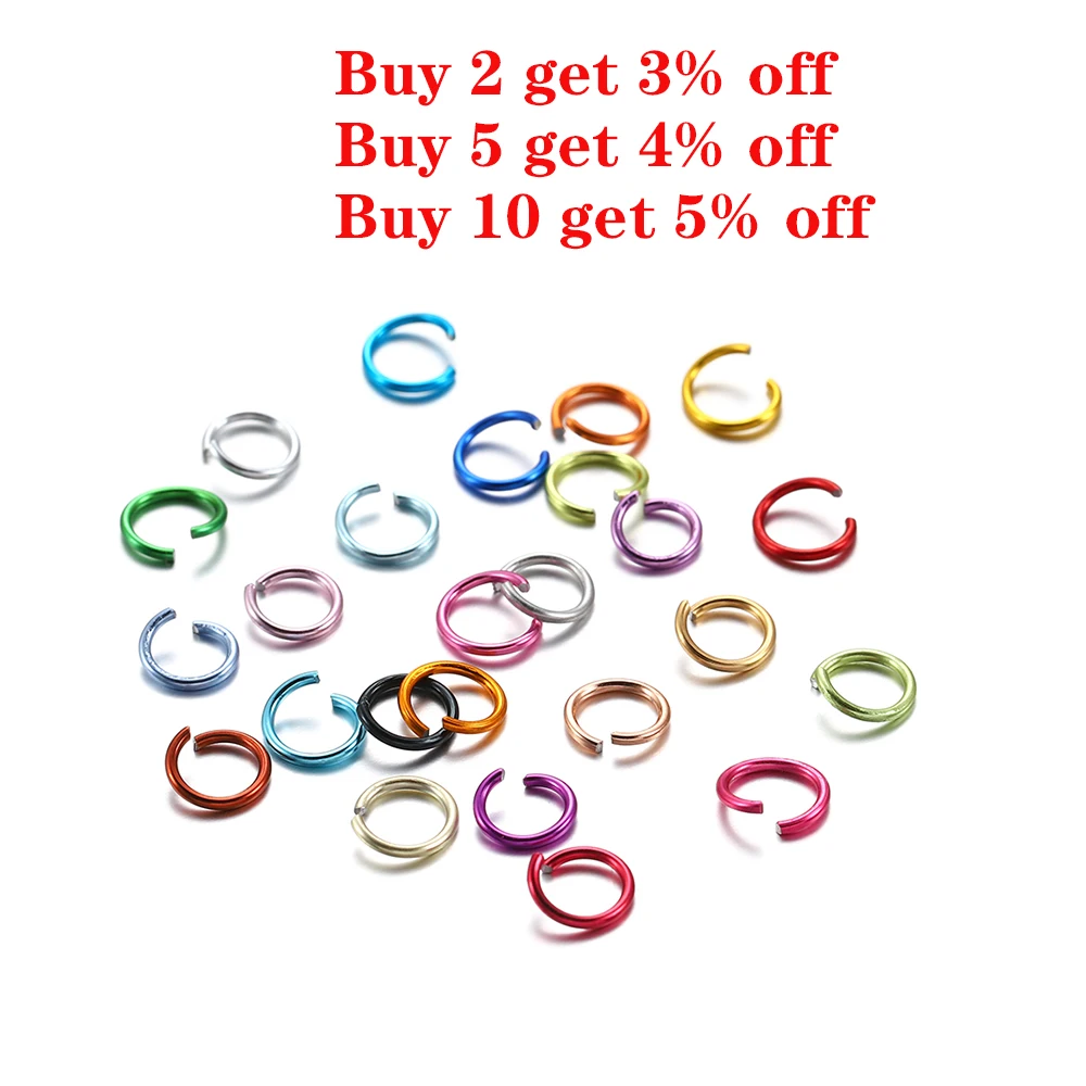 Разноцветные незамкнутые соединительные кольца браслеты ожерелья коннекторы