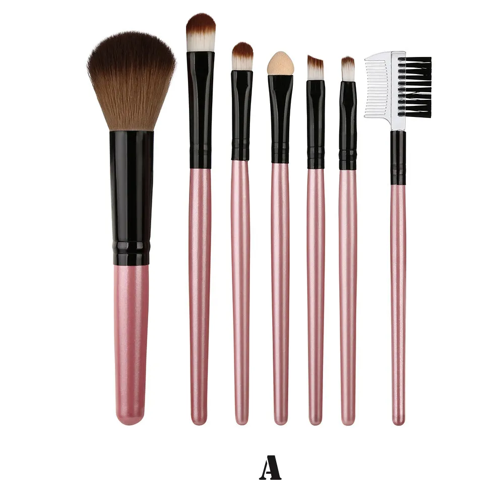 

7 Pcs Wood Makeup Brush EyeShadow Brush Cosmetics Blending Brush Tool