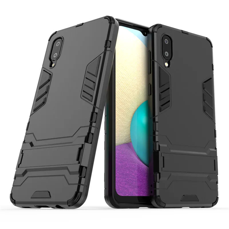 

Armor Bumper For Samsung Galaxy A02 Case For Samsung AA02 Cover Shockproof PC Silicone Protective Phone Cover For Samsung A02