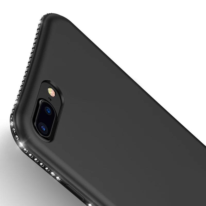 Мягкий чехол со стразами для iphone XS 11 Pro MAX X 10 XR 7 8 Plus 6 6s Стразы Силиконовый противоударный защитный чехол