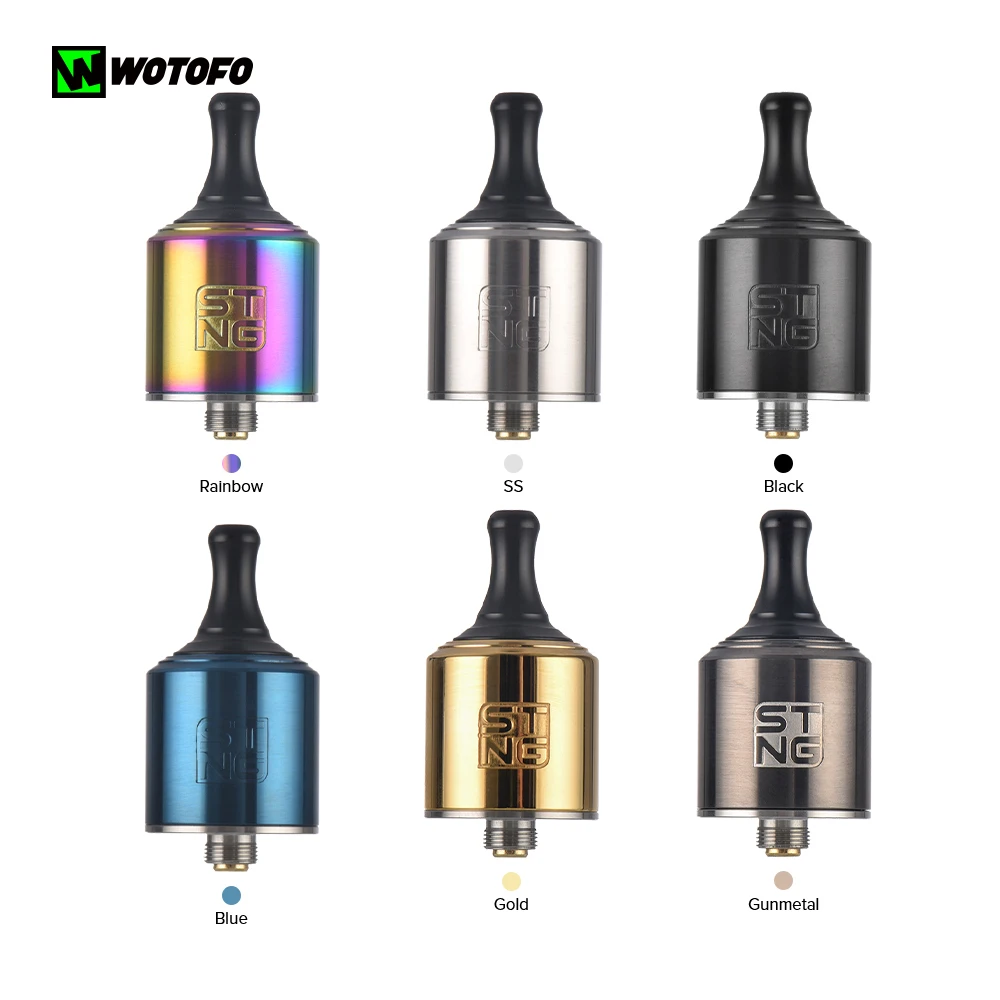 Новый Wotofo Stng MTL RDA танк Aomizer 22 мм одножильный двухъядерный электронная сигарета Vape