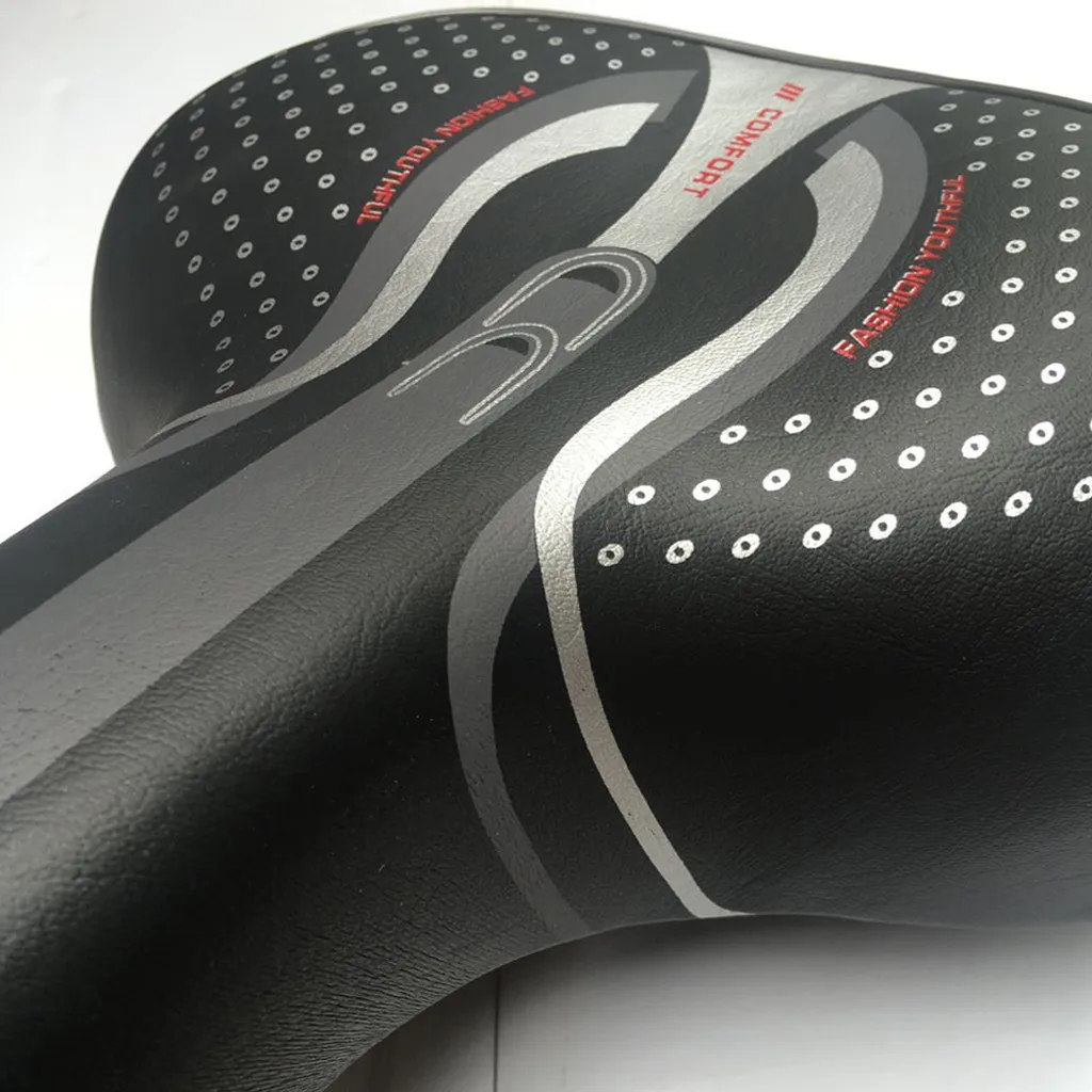 Удобное велосипедное седло очень широкое гелевое мягкое для велосипеда черное