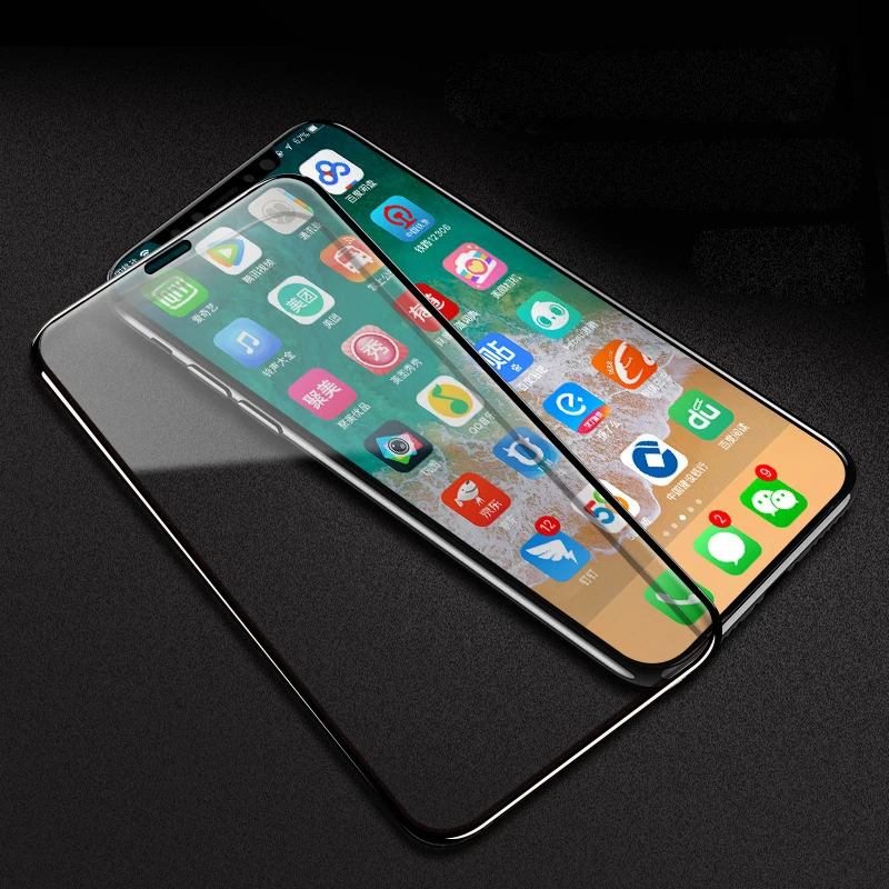 Gusima для iPhone 7 стекло на iPhone 7 6 8plus X 10 XS Max XR 9D закаленное полноэкранное защитное стекло на iPhone 7