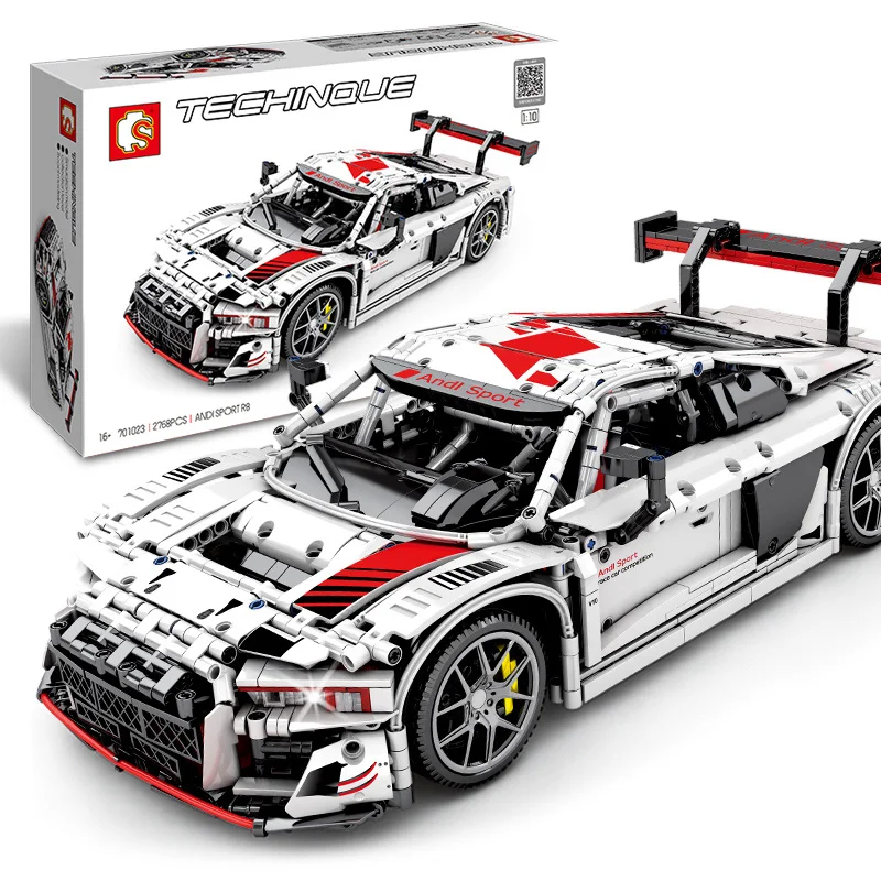 Блоки Sembo модель MOC дизайн пульт дистанционного управления светильник Гоночная