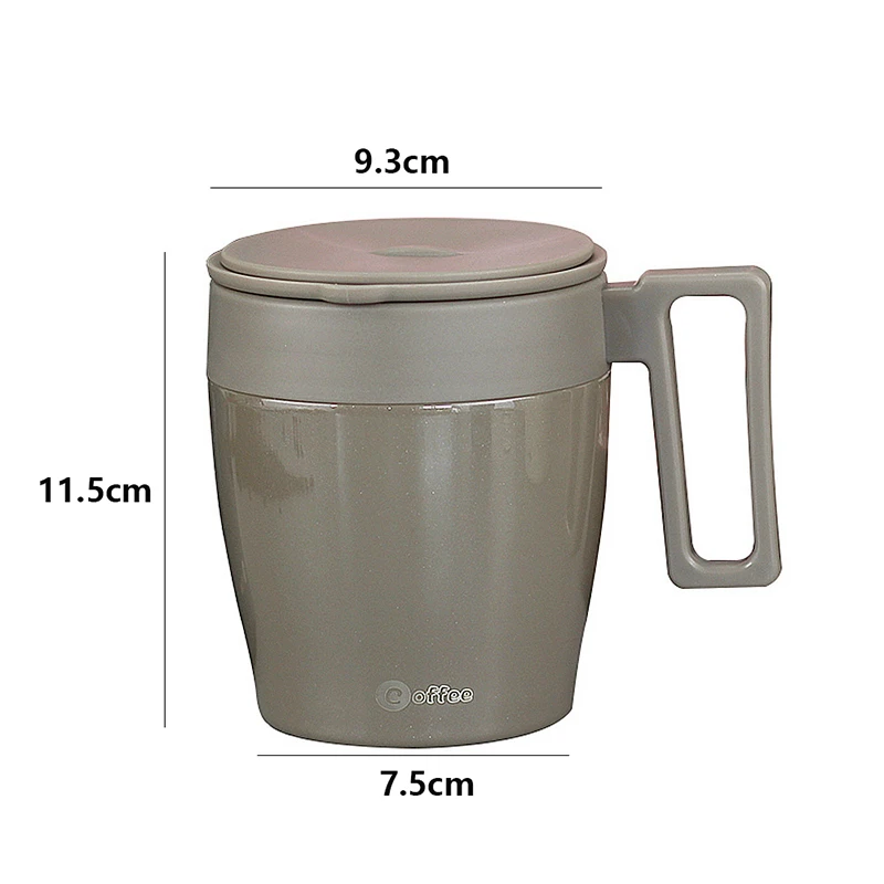 

330ML 304 Stainless Steel Thermos Mug Vacuum Flasks Office Cup with Handle Lid Insulated Milk Mug Thermos Cup Office Thermoses