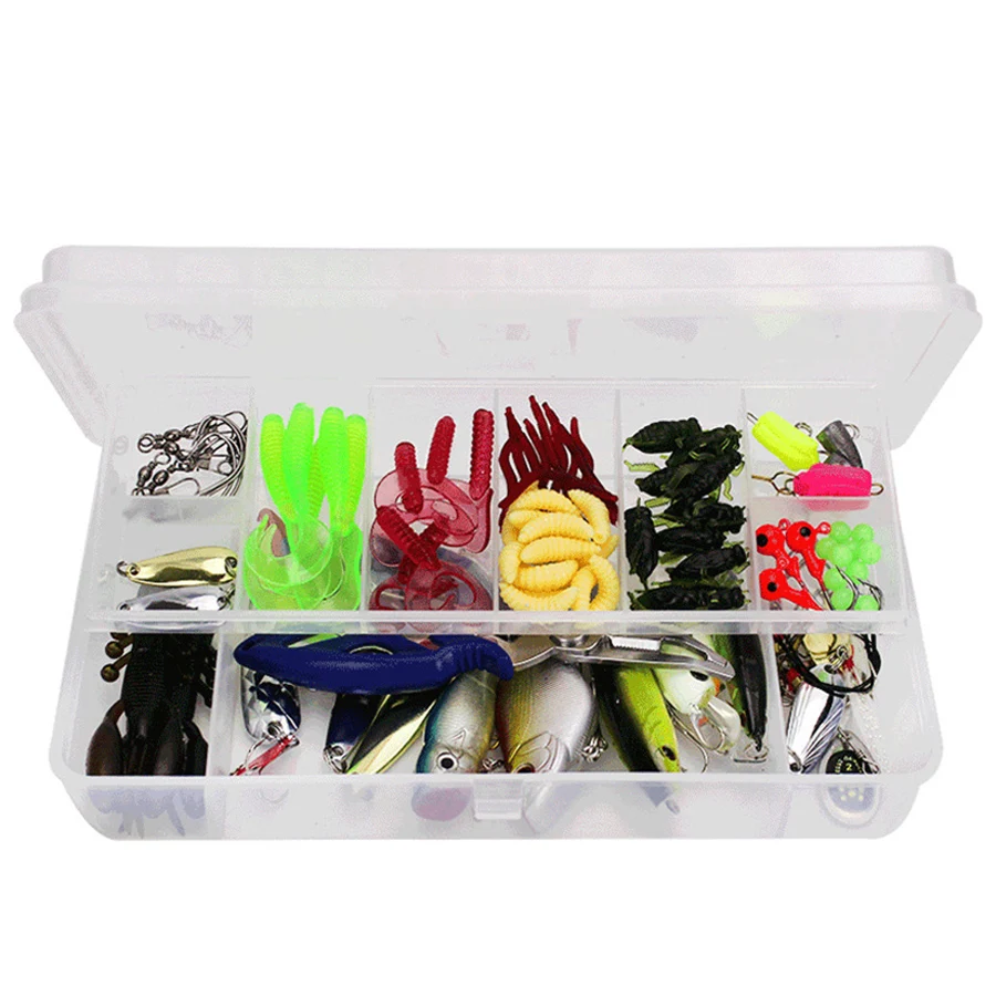 101 шт. искусственная/Vib/ложка/гольян/Спиннер/кривошипная приманка для