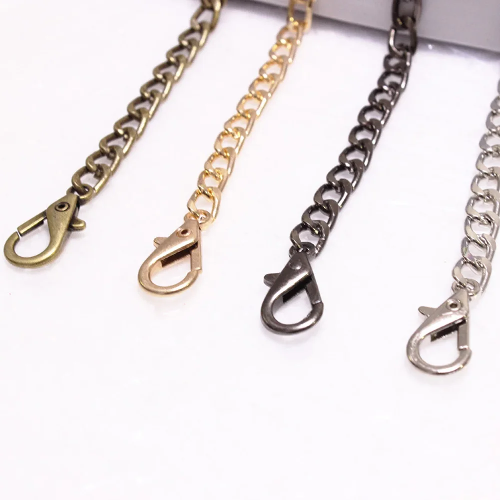 

Gold/Silver/Black/Bronze 120cm Metal Replacement Purse Chain Shoulder Crossbody Bag Strap for Cluth Bag, Small Handbag Handle