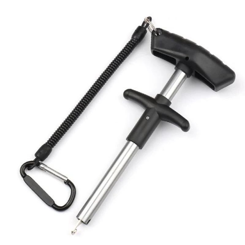 

Fish Hook Remover Tool With Rope Out Fish Hook Separator Tools Portable Easy Reach Fishing Hooks Extractor
