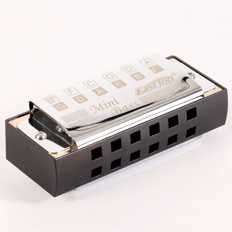 MN10 Easttop мини басовая Губная гармошка Арфы с серебряным карманом бас Armonica