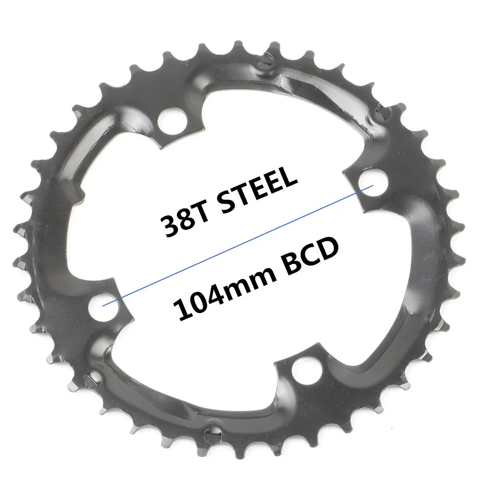 Круглая цепь MTB горный велосипед 104BCD 22T 24T 32T 34T 38T 42T 44T шатуны стали алюминиевый сплав зубная пластина запчасти