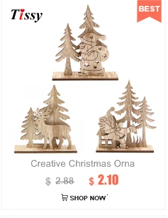 4PCS Star Printed Wooden Pendants Ornaments Xmas Tree Ornament DIY Wood Crafts Kids Gift for Home Christmas Party Decorations