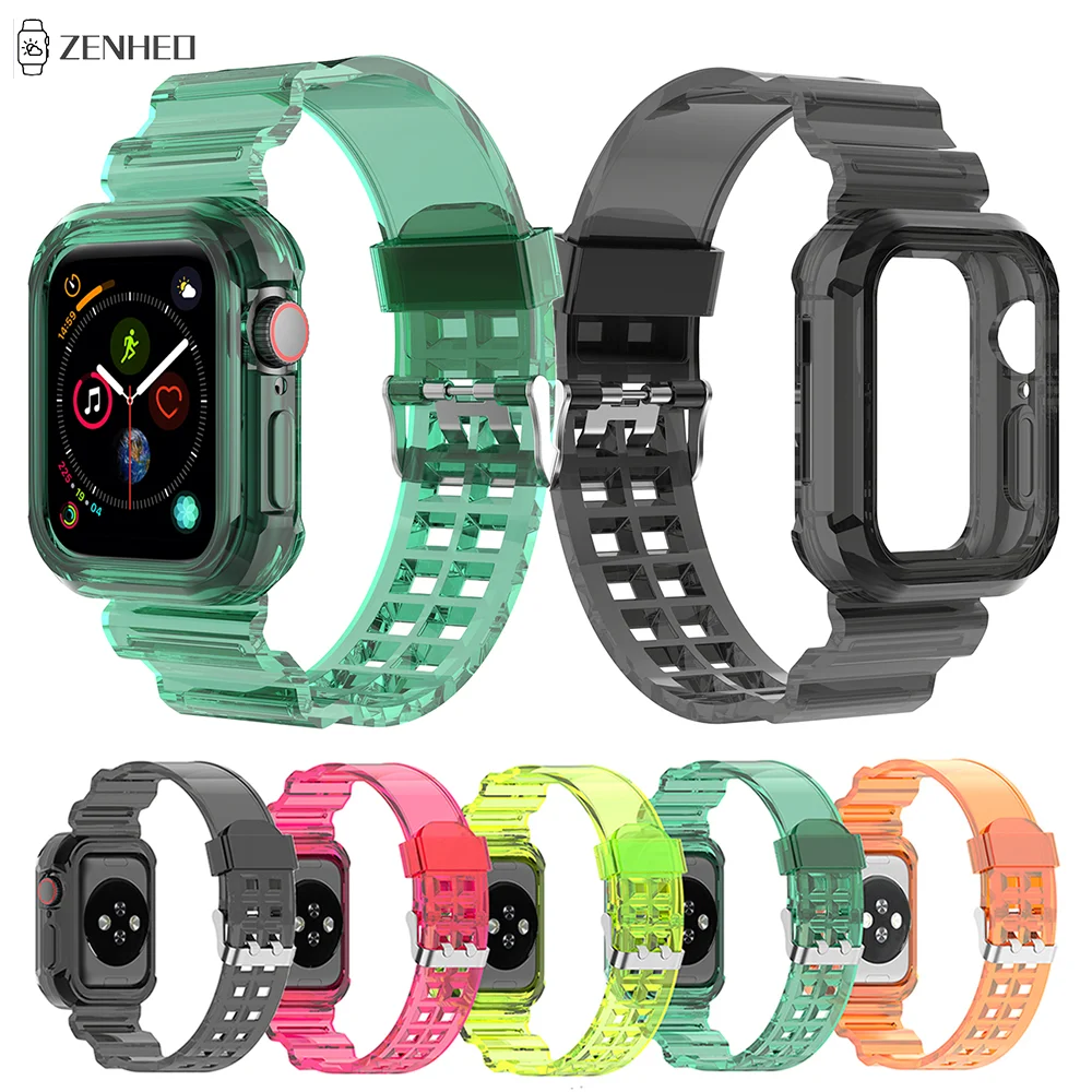 Image for Transparent TPU Strap For Apple Watch Band 41mm 45 