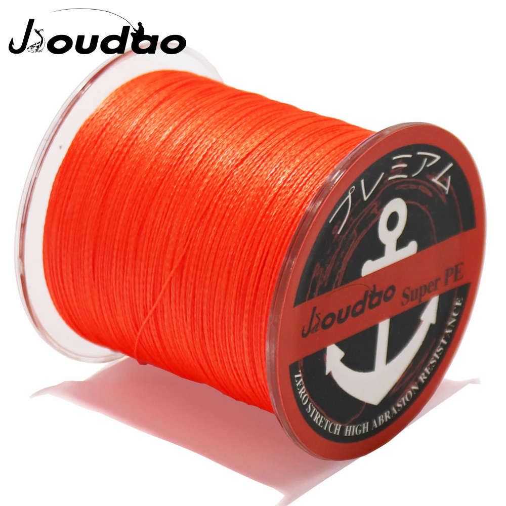 Jioudao 300 м PE плетеная леска 4 нити 10LB 100LB японская супер прочная мультифиламентная