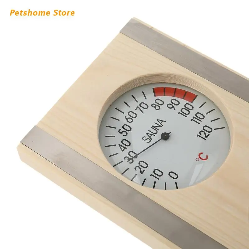 

Finland Pine Wood Thermometer & Hygrometer Sauna Room Accessoires Thermo-Hygrometer Measuring Instrument for Family Use LX9C