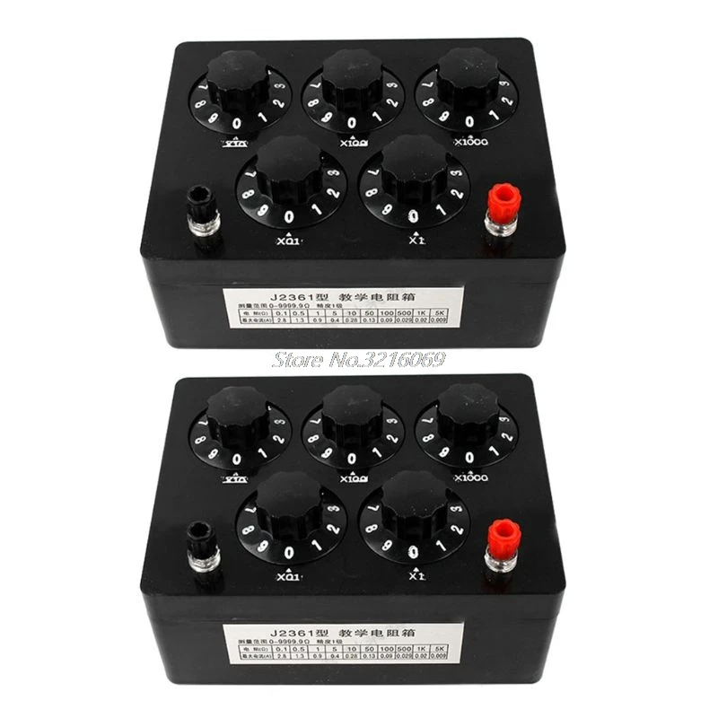 

0-9999.9 Ohm Variable Resistance Box Decade Resistor Experimental Equipment For Physical School Teaching Whosale&Dropship