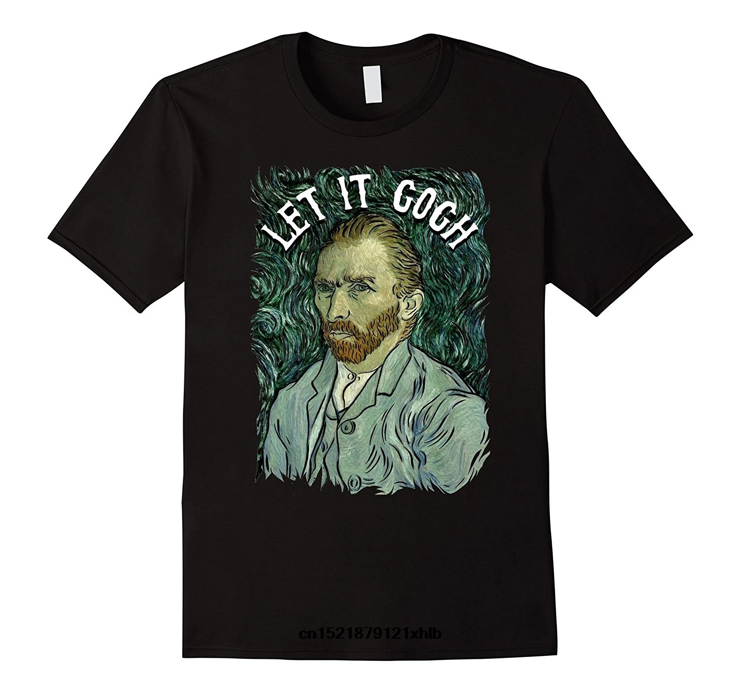 Мужская футболка модная летняя Let It Gogh Artist Vincent Van графическая новинка для мужчин |