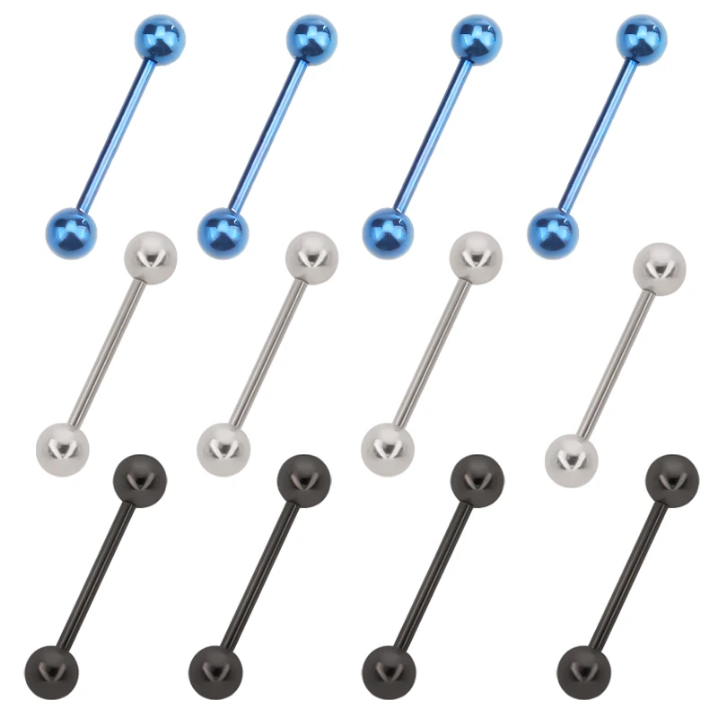 Серьги-туннели для пирсинга языка в готическом стиле с заглушками хирургическая