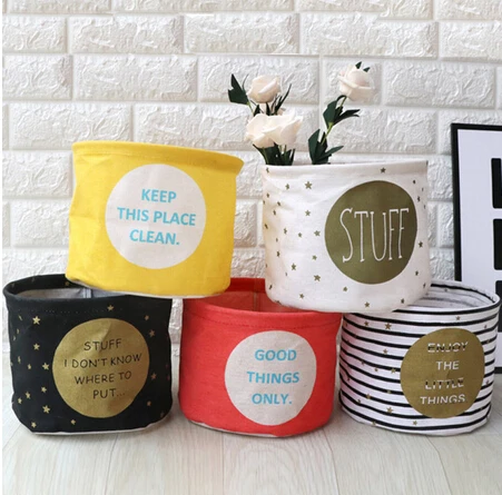 

20*20cm/21x16cm Storage Basket Portable Table Organizer Children Toys Bag Cosmetic Pocket Desktop Bucket Home bag