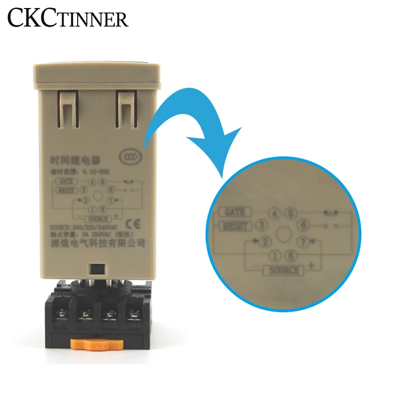 Цифровой светодиодный программируемый таймер релейный переключатель с цоколем