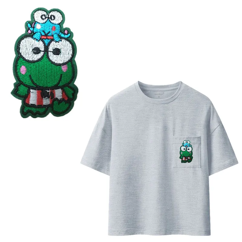 Нашивки в полоску с лягушкой пандой дельфином нашивка для одежды A уровень