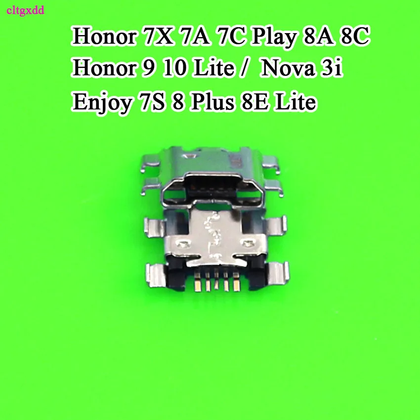 1000 шт. Micro USB порт зарядки разъем док-станция для huawei Honor 7X 7A 7C 9 10 Lite Play 8A 8C Nova3i |