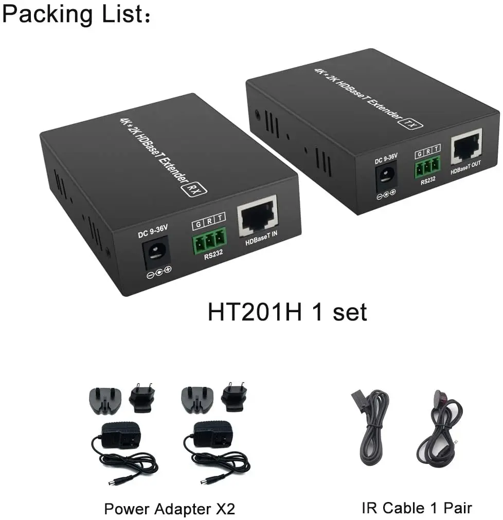 4k HDMI-удлинитель HD-Baset 4K @ 30 Гц (40 м) 1080P 60 (70 более Cat5e/6/7 поддержка YUV 4:4:4 и