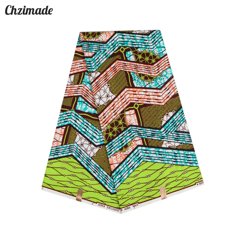 Chzimade 1 ярд Анкара Африканские Восковые принты Лоскутная Ткань для женщин платье